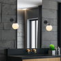Opviq Lámpara de pared Viran - 10905 Negro y Crema